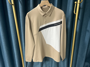 29b25韩国高尔夫男长袖，t恤衣服薄款golf服装速干弹力超大码