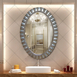 欧式浴室镜卫生间镜玄关镜洗手间梳妆卫浴壁挂装饰镜子防水防潮