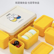 米菲miffy儿童辅食盒食品级，硅密封盒，婴儿宝宝食物储存分装盒模具