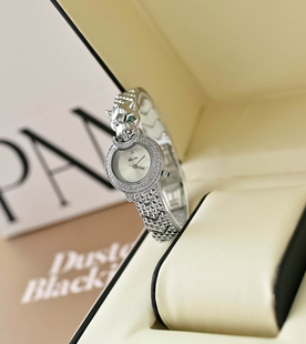 时尚个性带钻豹子手镯式手表女士高级感潮流欧洲站高档大牌感礼物