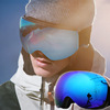 滑雪眼镜双层防雾大球面REVO镀真膜UV400可卡近视镜/HX12无孔