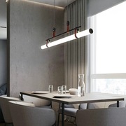 北欧设计师极简餐厅饭厅吊灯现代创意个性办公室吧台网红长条吊灯