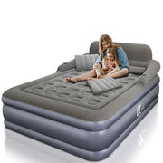 阿尔法三层充气床垫家用双垫床加厚加高充气床，单人便捷折叠床