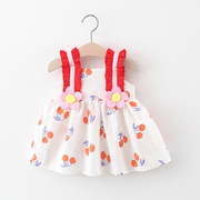 女宝宝夏季吊带连衣裙1-2-3岁0婴儿，小童装薄款无袖裙子洋气夏装潮