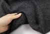 重磅加厚 深灰色粗纹理编织羊毛毛料面料秋冬大衣外套夹克布料DIY