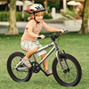 小探险家自行车16寸20寸儿童，双碟刹带辅助轮脚踏赛车女生男孩单车