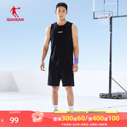 中国乔丹篮球套装，男款运动服2024夏季上衣，裤子两件套速干男装