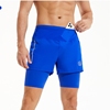 范斯蒂克男装五分假两件短裤运动训练跑步健身夏季