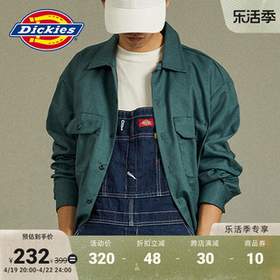 dickies春夏经典工装，翻领休闲574长袖衬衫，男女情侣同款上衣