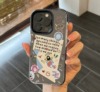 韩国ins原创卡通可爱彩色拼贴适于iPhone15promax手机壳15pro按键全包14透明黑边防摔13promax保护套14pro潮x