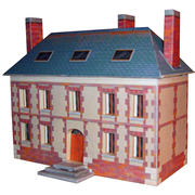 仿真别墅房子房屋建筑3d立体纸模型DIY手工制作儿童益智折纸玩具
