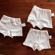 女童儿童纯棉打底平角四角内裤白色透气 出口日本面料无荧光剂