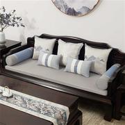 红木沙发坐垫中式沙发垫子罗汉床坐垫，套罩海绵棉麻实木沙发垫