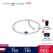 tommyhilfiger女士，蓝色装饰手链时尚单品