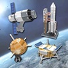 太空宇航立体拼图航天飞机，长征五号模型，天宫嫦娥儿童小学科教玩具