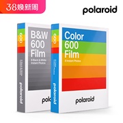 新版Polaroid宝丽来600相纸 白边彩色黑白双拼套装 16张 闪发