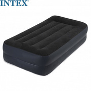 intex内置电泵豪华单人加大双层充气床垫气垫床送防潮垫