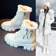 雪地靴女2023马丁靴，短靴冬季防水防滑保暖加绒加厚大棉鞋