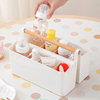 宝宝用品收纳盒新生婴儿护理洗澡洗护手提篮置物盒收纳箱置物架