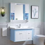 pvc浴室柜卫生间洗脸盆柜组合小户型出租房镜柜洗手台洗漱台50608