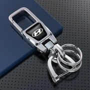 北京现代汽车钥匙扣男士伊兰特领动瑞纳ix35专用锁匙扣链圈环高档