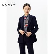 LANCY/朗姿秋冬商务西装外套简约修身显瘦高级感复古套装女