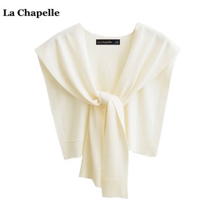 拉夏贝尔/La Chapelle韩系针织小披肩女2024外搭衬衫披肩围巾