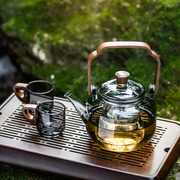 耐高温煮茶壶电陶炉养生花茶器，家用玻璃提梁，壶泡茶烧水壶茶具套装