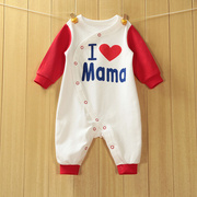 初生婴儿连体衣服春秋，女宝宝0岁3个月6新生，幼儿纯棉1春季网红套装