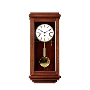 欧式中美式仿古挂钟钟表，客厅实木德国机芯，机械报时钟家用装饰挂表
