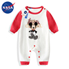 NASA潮牌米老鼠婴儿连体衣服秋冬长袖套头新生宝宝纯棉一两三个月