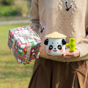 可爱熊猫陶瓷马克杯家用水杯喝水杯子带盖送女生的生日礼物伴手礼