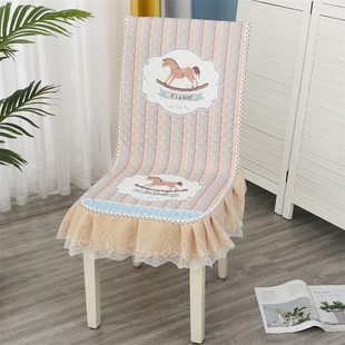 椅子套罩加厚通用椅套椅垫靠背一体家用现代高档餐桌布套装凳子套