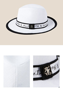 高尔夫球帽子女生韩版时尚有顶遮阳帽法式礼帽太阳帽配饰golf女装