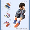 儿童帆布鞋2024春秋款韩版低帮魔术贴拼色板鞋，男童女童休闲鸳鸯鞋