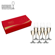 奥地利RIEDEL 香槟杯起泡酒杯无铅水晶高脚杯结婚礼盒进口