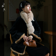 江南范刺绣对襟中式唐装女年轻版棉衣配旗袍的外套冬季改良小袄