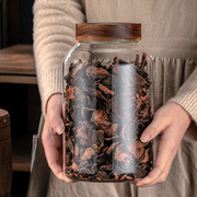 透明玻璃陈皮储存罐大号专用密封罐食品级储物罐干货茶叶罐展示瓶