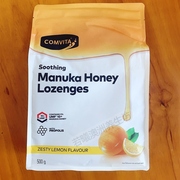 澳洲comvita康维他麦卢卡，10+蜂蜜蜂胶，润喉糖柠檬味500g咽喉不舒服