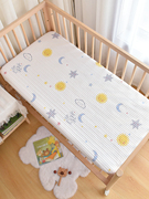 婴儿床床笠纯棉新生宝宝韩式绗缝夹棉床垫罩幼儿园儿童床单可定制