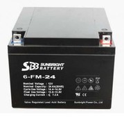 圣豹蓄电池6-FM-24 SBB电池12V24AH直流屏EPS/UPS太阳能蓄电池