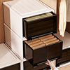 收纳箱抽屉式塑料家用衣服衣柜储物盒黑茶内衣收纳盒大容量整理箱