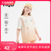 MQD童装女童2023夏季索罗娜短袖T恤儿童圆领卡通韩版洋气体恤