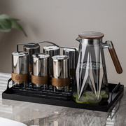 玻璃水杯家用水具套装玻璃杯茶杯喝水泡茶杯子耐热客厅待客冷水壶