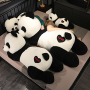 卡通情侣大熊猫趴趴熊猫公仔毛绒玩具睡觉抱枕靠垫办公室午睡趴枕
