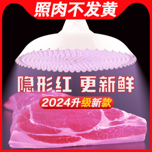 2024国标led生鲜灯隐形红冷鲜猪肉海鲜水果灯照肉卖肉专用灯