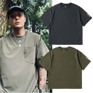 MADNESS NYLON POCKET TEE余文乐同款短袖t恤圆领水洗工装口袋tee