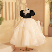 女童礼服公主裙高端儿童主持人钢琴演出服小女孩走秀生日气质纱裙