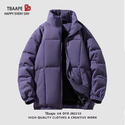 品牌大促tbaape棉服冬季加厚面包服潮牌，宽松情侣棉衣外套