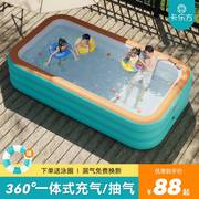 家庭小型游泳池加厚儿童家用夏季户室内外充气蓄水池气模4层超大